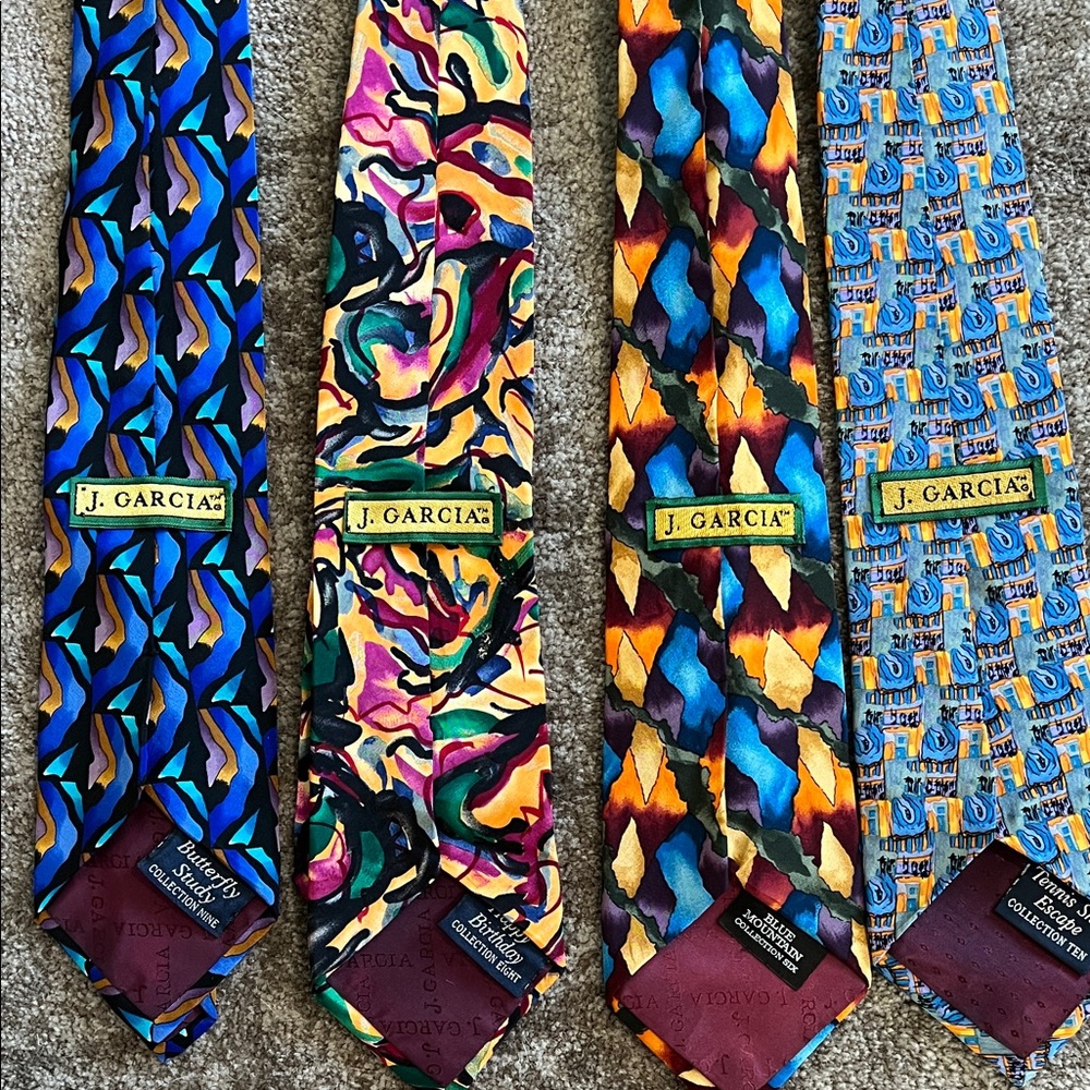 J. Garcia Vibrant Silk Ties Collection